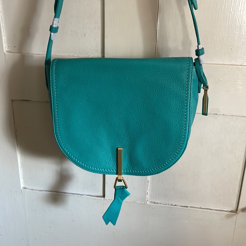 Vera Bradley Leather Carson Saddle Bag NWT